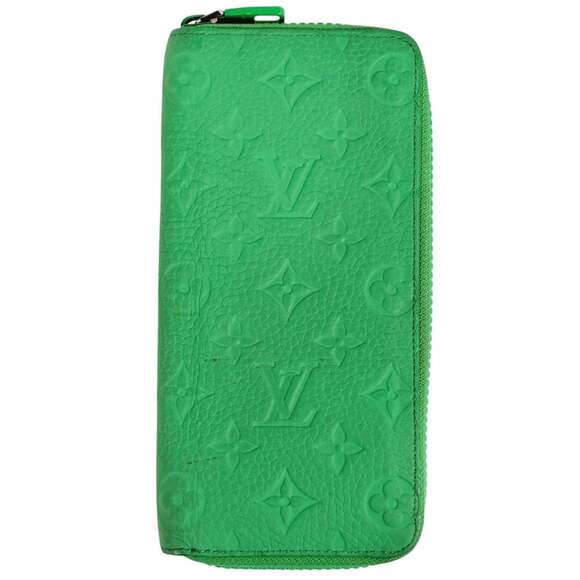 Louis Vuitton Zippy Wallet Vertical Monogram Round Zipper Long in Taurillon G...